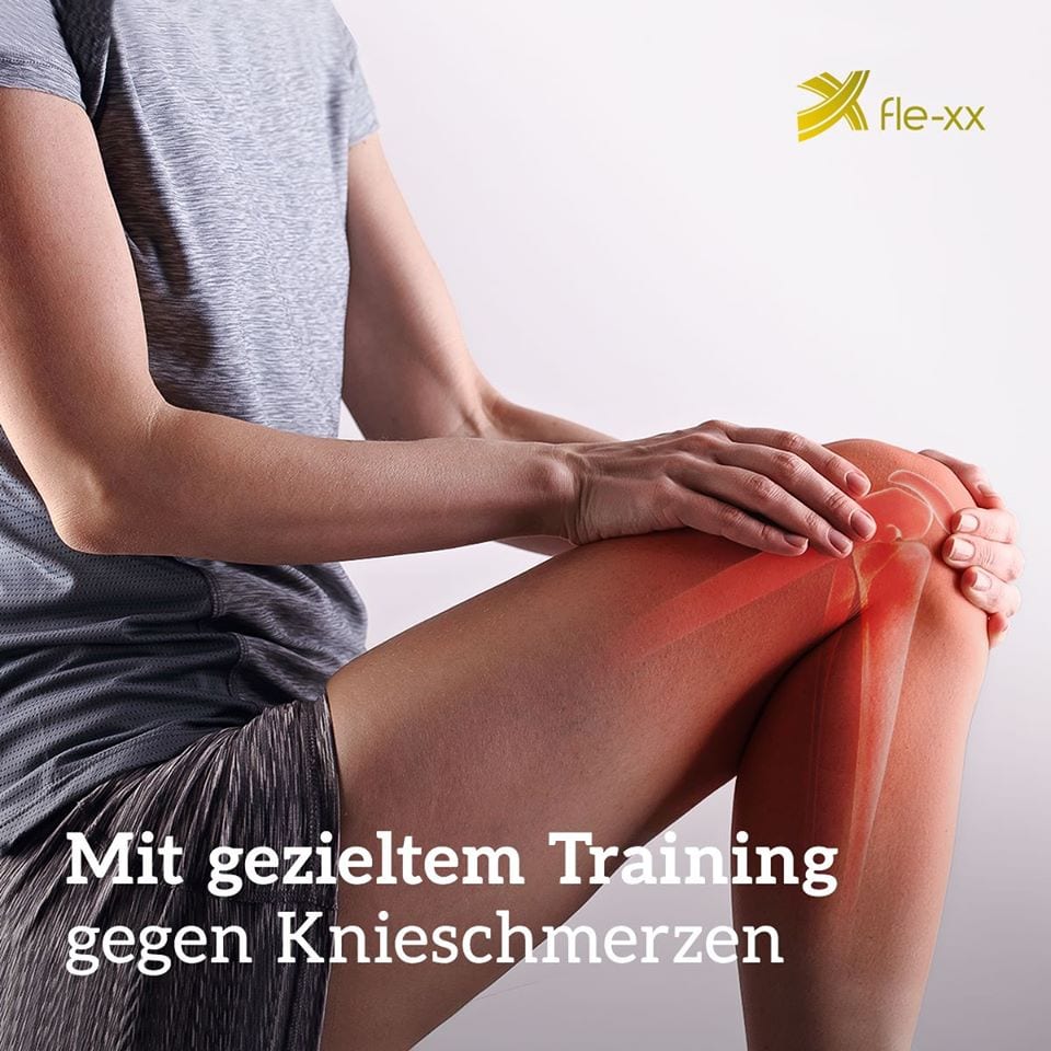 fle-xx Infografik: Mit gezieltem Training gegen Knieschmerzen