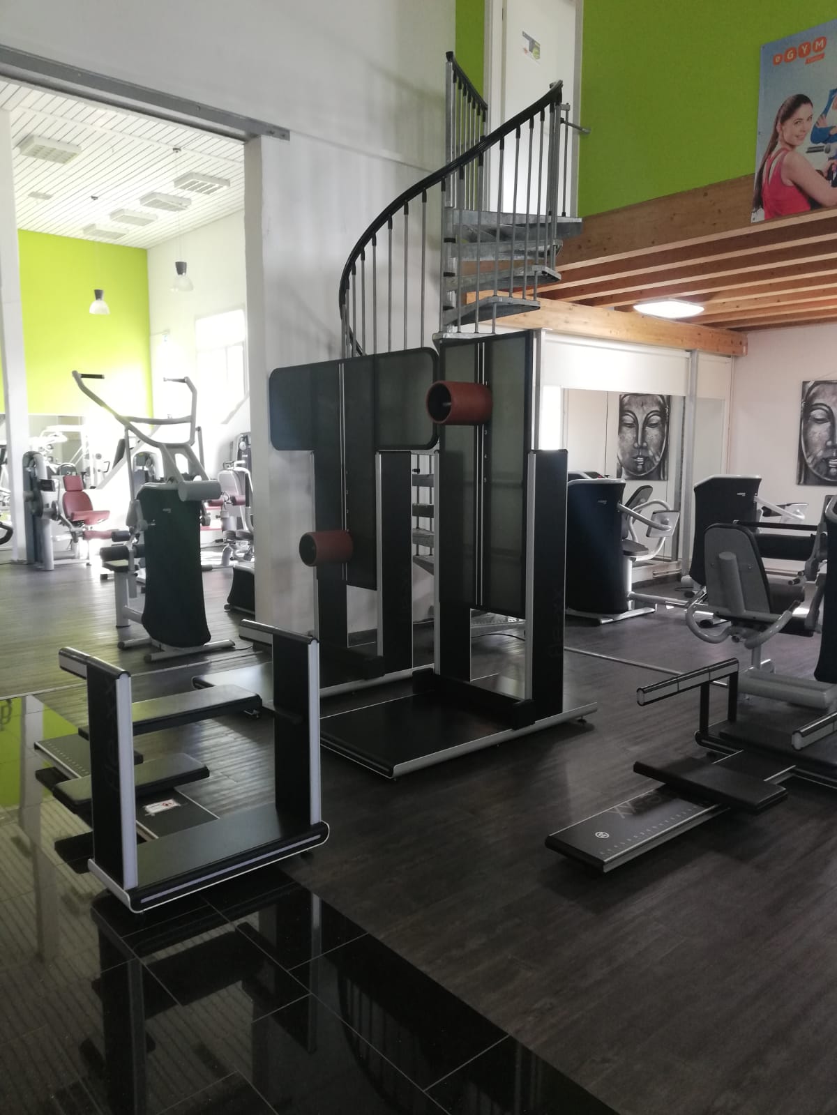 Trainingsfläche mit Galerie-Ebene